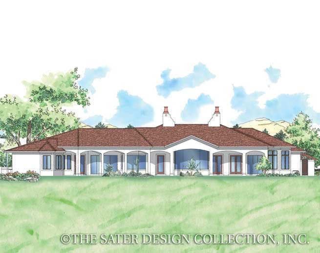Echo Canyon-Rear Elevation-Plan #6766