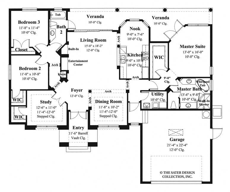 House Plan St. Thomas | Sater Design Collection