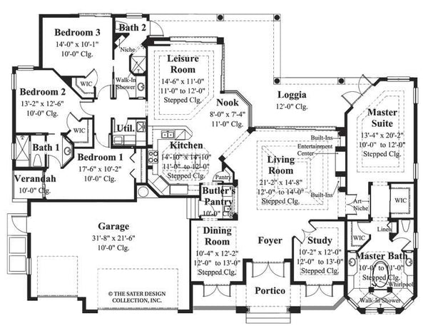 Deauville Floor Plan - Plan #6778