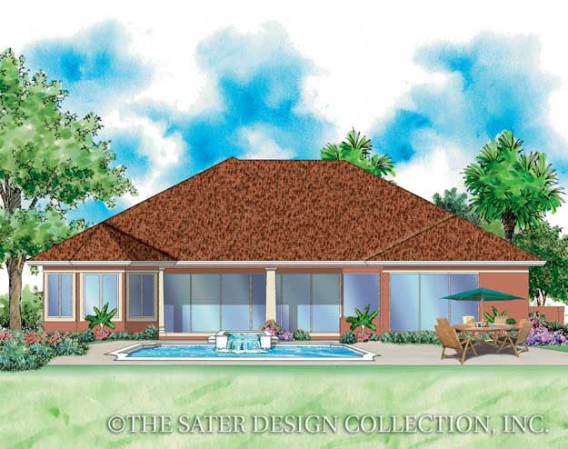 Rosario Home-Rear Elevation-Plan #6784