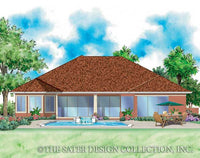 Rosario Home-Rear Elevation-Plan #6784