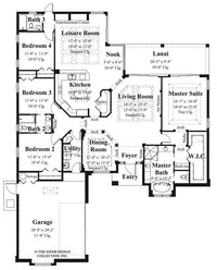 La Posada-Main Floor Plan-Plan #6785