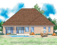 La Posada-Rear Elevation Rendering-Plan #6785