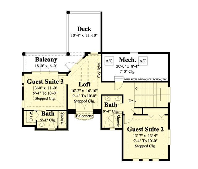 ferretti second floor plan