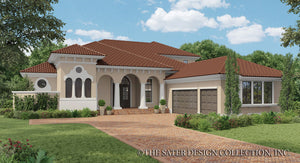 Caprice Luxury Mediterranean House plan | Sater Design Collection