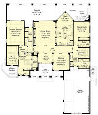 Beasley-Lower Level Floor Plan-Plan #6791