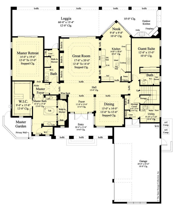Beasley-Lower Level Floor Plan-Plan #6791
