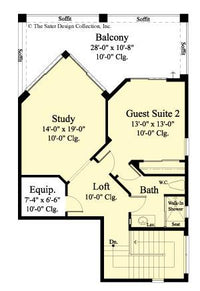 Beasley-Upper Level Floor Plan-Plan #6791