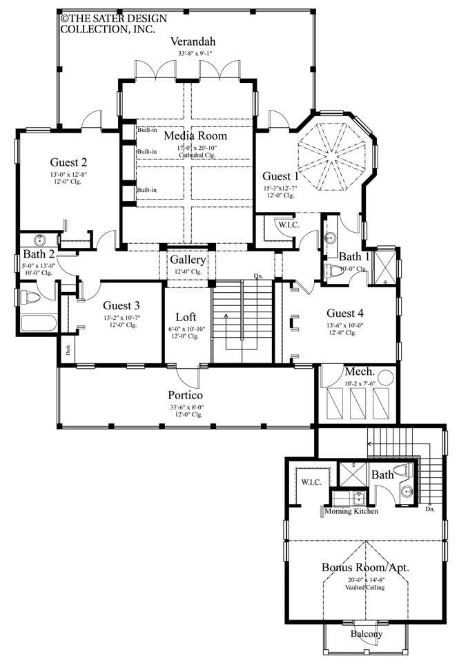 megans bay-upper level floor plan-#6796