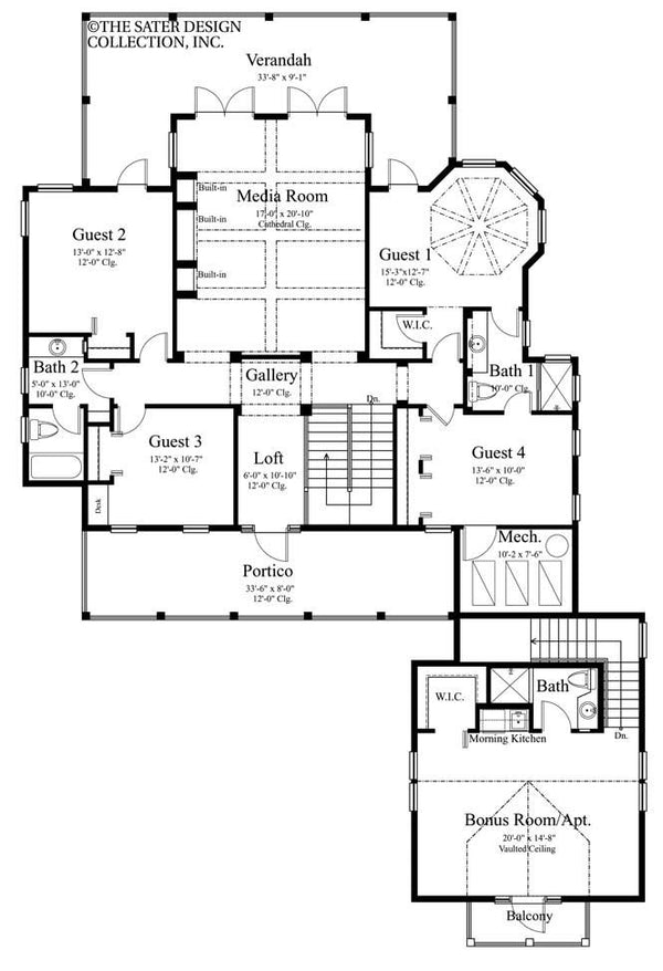 Megans Bay-Upper Level Floor Plan-#6796