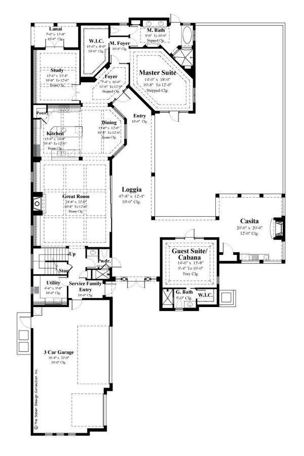 Casoria- Main Level Floor Plan -Plan #6797