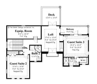 Casoria- Upper Level Floor Plan -Plan #6797