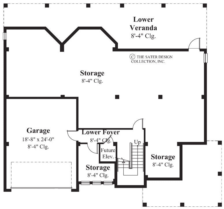Montego Bay-Lower Level Floor Plan-Plan #6800