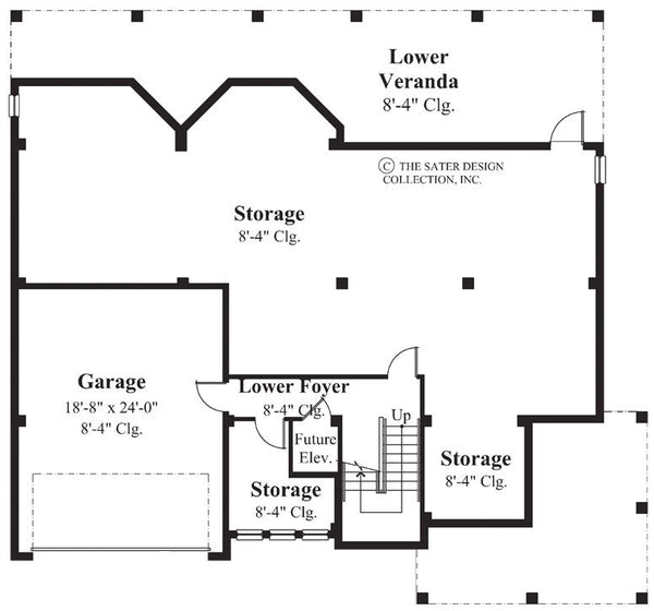 Montego Bay-Lower Level Floor Plan-Plan #6800