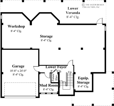 Chateau-Sur-Mer Lower Level Floor Plan -Plan #6801