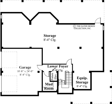 Cascade Ridge- Lower Level Floor Plan -Plan #6802