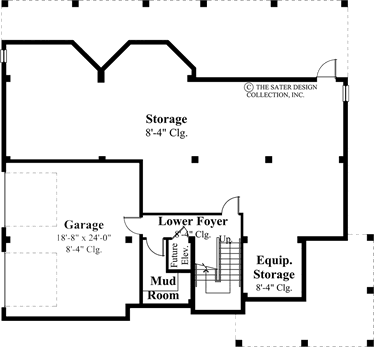 cascade ridge- lower level floor plan -plan #6802