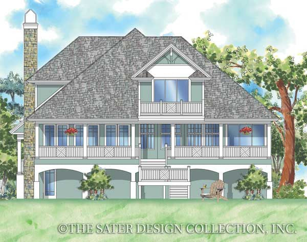 Cascade Ridge-Rear Elevation-Plan #6802