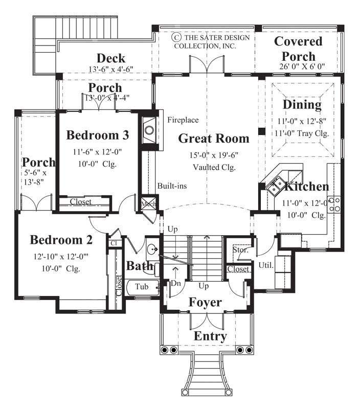 tierra di mare-main level floor plan-plan #6806