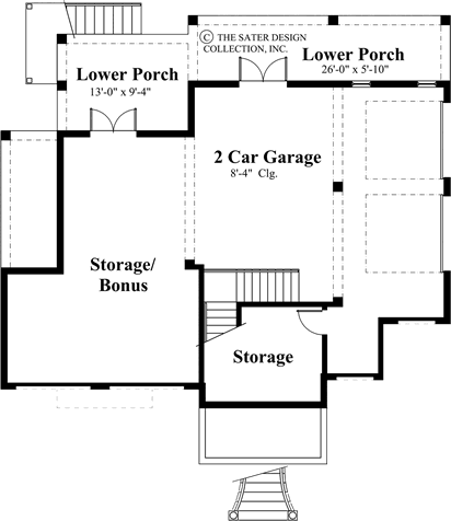 tierra di mare-lower level floor plan-plan #6806