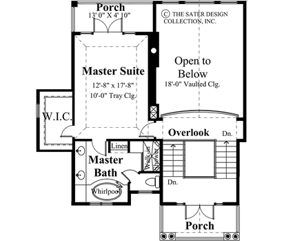 tierra di mare-upper level floor plan-plan #6806