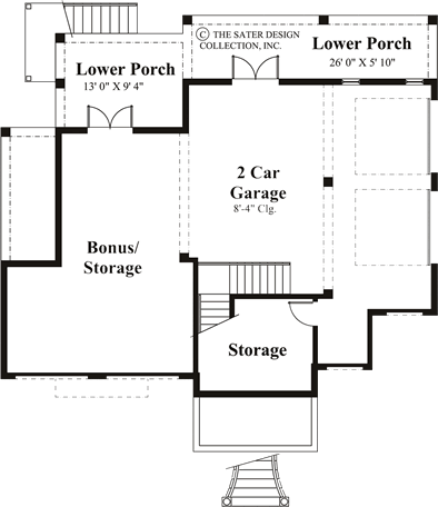 santa rosa-lower level floor plan- #6808