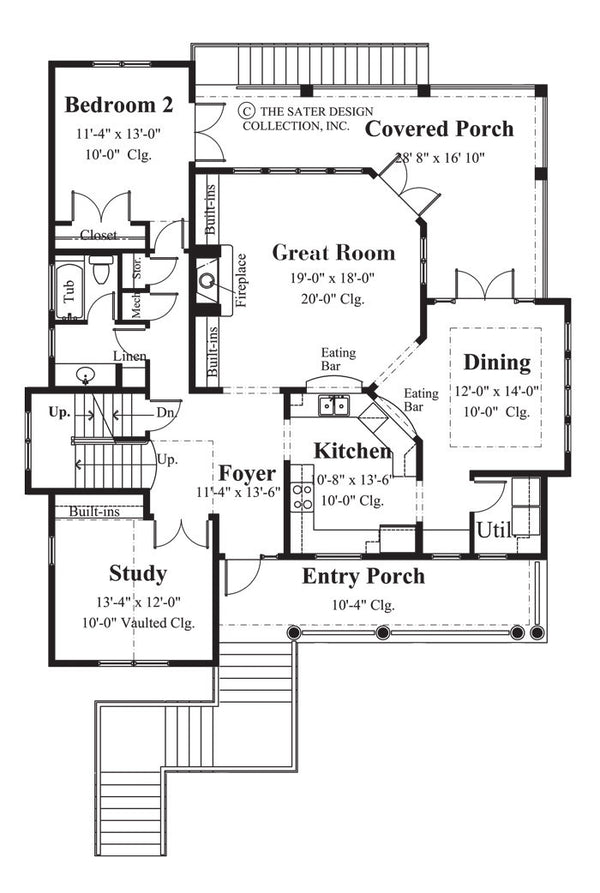 Riveria dei Fiori-Main Level Floor Plan-#6809