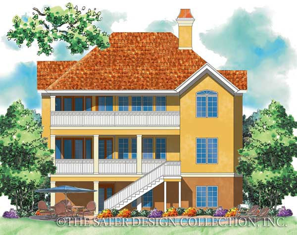 Riveria dei Fiori-Rear Elevation Render Image-Plan #6809