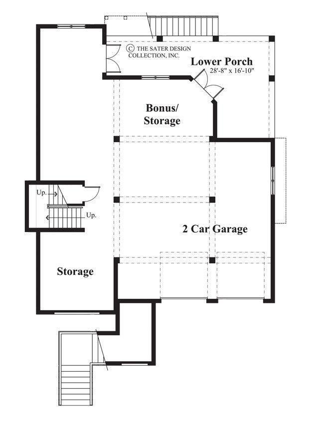 carmel bay-lower level floor plan-#6810