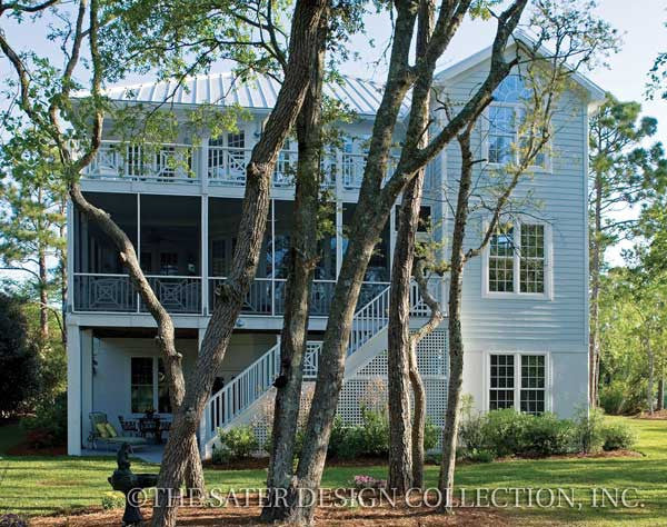 Carmel Bay-Rear Elevation-Plan #6810