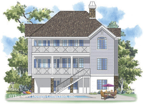 Lake Tahoe-Rear Elevation-Plan #6811