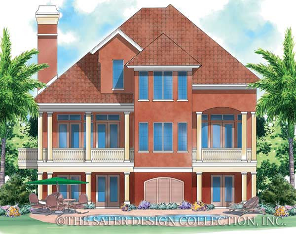 Chelsea Passage-Rear Elevation-Plan #6812