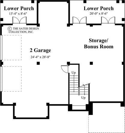papillon-lower level floor plan-#6813