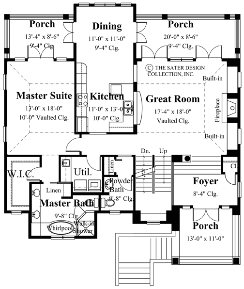 albert ridge-main level floor plan-#6814