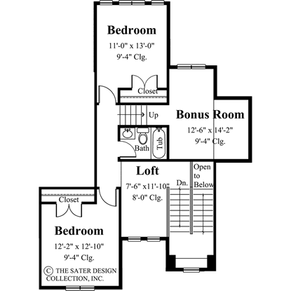 albert ridge-upper level floor plan-#6814