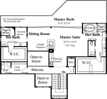 villa tuscano-upper level floor plan-#6815