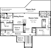 Villa Tuscano-Upper Level Floor Plan-#6815