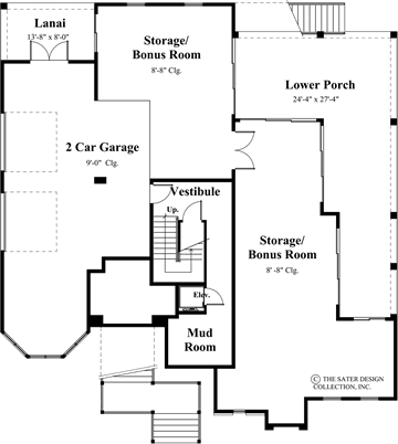 la palma-lower level floor plan-#6819