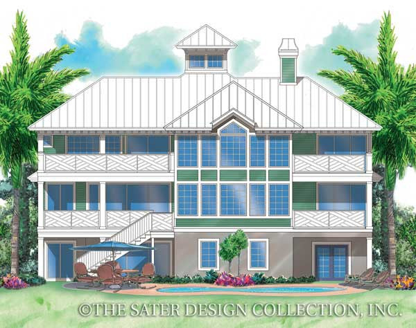 La Palma-Rear Elevation-Plan #6819