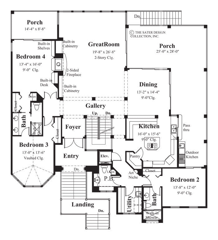 echo forest-main level floor plan-#6820