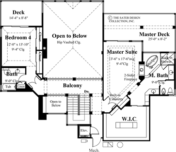 echo forest-upper level floor plan-#6820