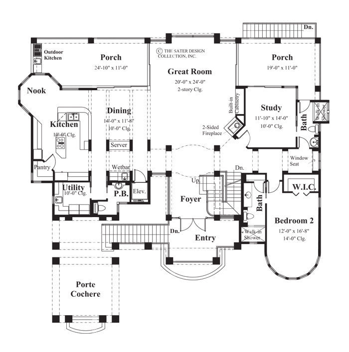 sierra canyon-main level floor plan-#6823