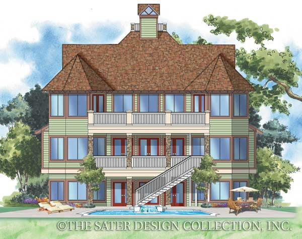 Wolf Summit-Rear Elevation-Plan #6826