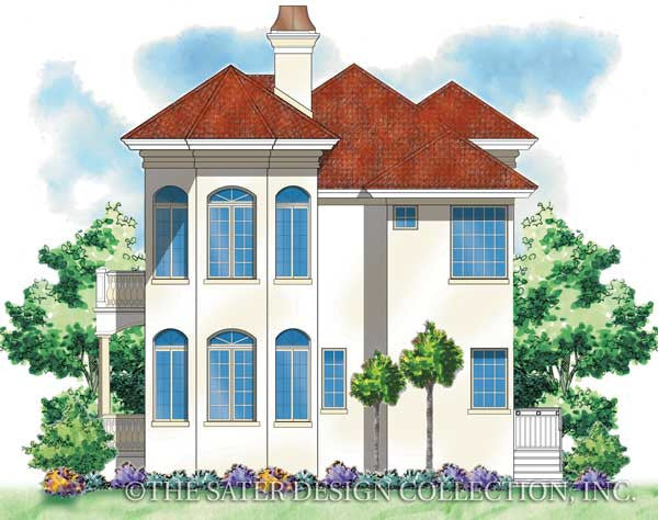 Sommerset-Rear Elevation-Plan #6827