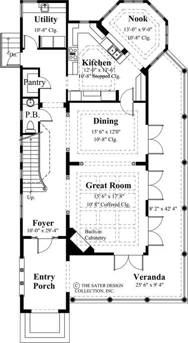 Key Largo- Main Level Floor Plan -Plan #6828