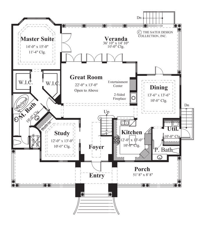 Biscayne Bay - main Level Floor Plan - #6830