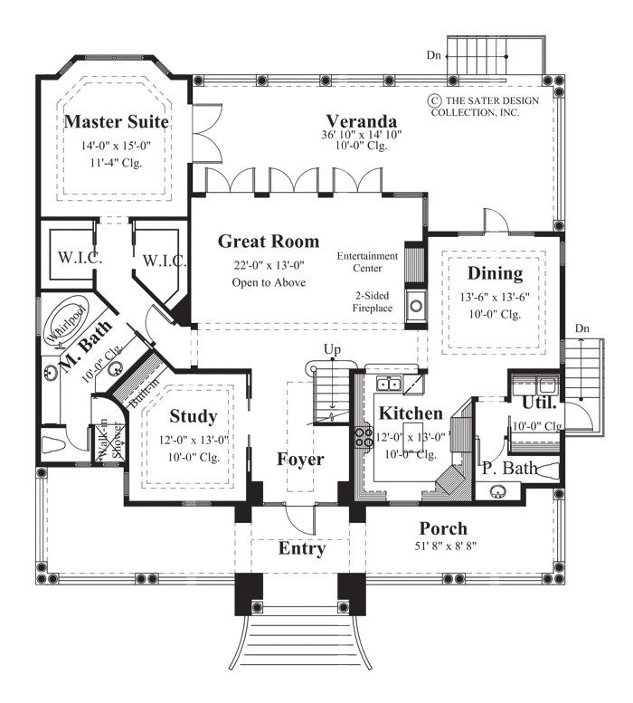 biscayne bay - main level floor plan - #6830