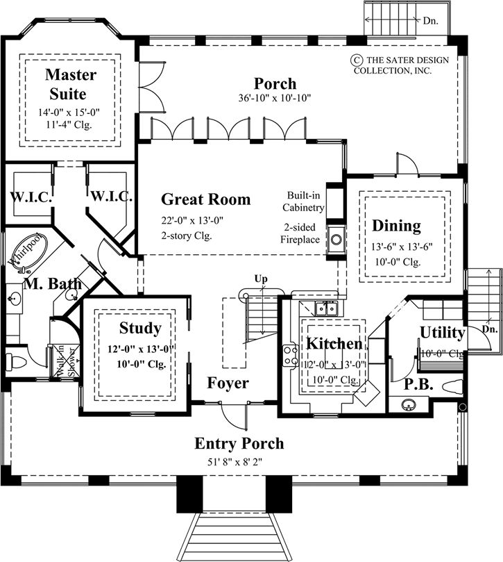 stone bridge-main level floor plan-plan #6832