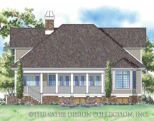 Stone Bridge-Rear Elevation- Plan#6832