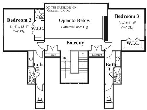 stone bridge-upper level floor plan-#6832